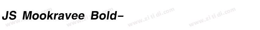 JS Mookravee Bold字体转换 JS Mookravee Bold字体转换